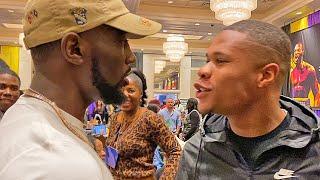 The moment when Terence Crawford STEPPED to Devin Haney & SIZED HIM UP Did he intimidate him?