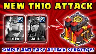 TH10 NO HEROS Simple and Easy Attack strategy