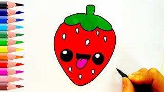 Çilek Nasıl Çizilir? -  How To Draw a Strawberry