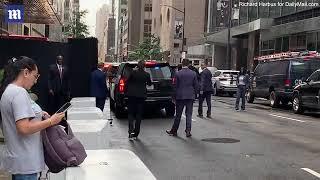 Former President Trump and First Lady Melania arrive in New York  07182022