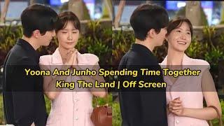 Yoona And Junho Spending Time Together King The Land  Off Screen