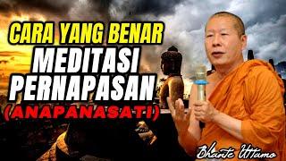 CARA MEDITASI PERNAPASAN YANG BENAR ‼️  ANAPANASATI  REVIEW Q&A BHANTE UTTAMO - PELITADHAMMA