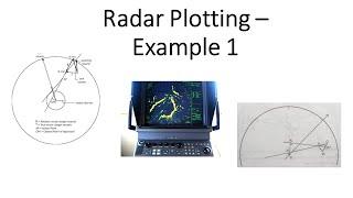 Radar Plotting Example 1 - Deriving Aspect Target Course & Speed CPA TCPA and Range.