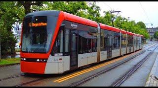 Straßenbahn in Bergen 4K