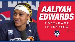 UConns Aaliyah Edwards Championship Interview -- 2023 BIG EAST Tournament