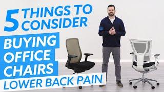 Office Chairs For Lower Back Pain 5 Things You Must Consider