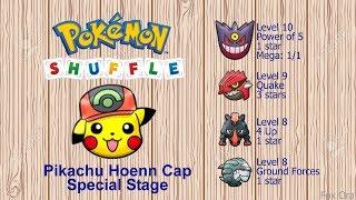 Pokemon Shuffle - Pikachu Hoenn Cap No item and catch