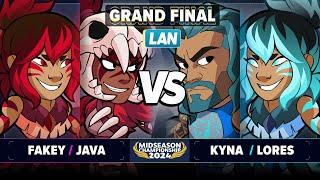 Fakey & Java vs Kyna & Lores - GRAND FINAL - Brawlhalla Midseason Championship 2024 - LAN 2v2