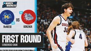 Gonzaga vs. McNeese - First Round NCAA tournament extended highlights