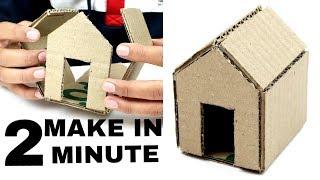 How to Make  A Cardboard House With DimensionsIn 2 Minute