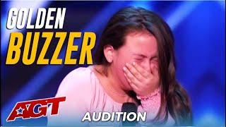 Roberta Battaglia 10-Year-Old Canadian Girl With SHOCKING Voice Sofia Vergaras GOLDEN BUZZER 