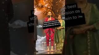 Hania Aamir dedicates her award to the innocent people of Palestine at  #HumStyleAwards2024