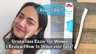 I tried shaving my face  Sirona Reusable Blink & Glow Face Razor for Women  Review