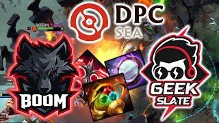 BOOM ESPORTS vs GEEK SLATE - CRAZY GAME SKEM vs YOPAJ  DPC SEA 2023 TOUR 1 DIVISION 1 DOTA 2