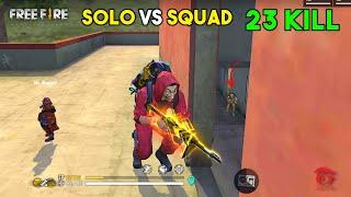 OMG 23 Kill Solo vs Squad OverPower Ajjubhai Gameplay - Garena Free Fire