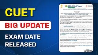 CUET Big Update Exam Date Released  CUET Admit Card 2023  CUET Exam Date 2023 #cuet2023