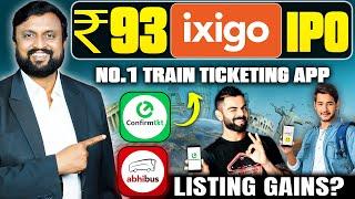 ₹93 IXIGO IPO Review  No.1 Train Ticket booking app  Confirmtkt & Abhibus IPO  Money purse