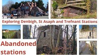 Exploring Denbigh St Asaph and Trefnant Railway Stations - abandoned closed disused engine shed