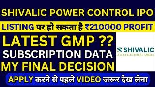 Shivalic Power IPO  Shivalic Power Control IPO GMP  Shivalic Power Control IPO Subscription Status