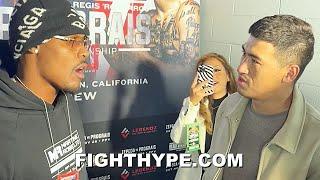 JERMALL CHARLO STEPS TO DMITRY BIVOL & CALLS HIM OUT TO HIS FACE AGREE TO FIGHT AT 168