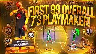 FIRST 99 OVERALL PLAYMAKER STRETCH BIG ON NBA 2K18 EVER 73 DRIBBLE G0D VS 73 POINT GUARD NBA 2K18