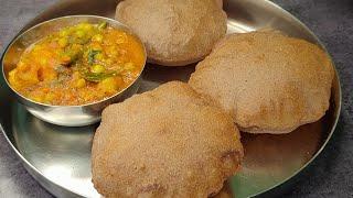 உப்பலான ராகி பூரி ஈஸியா இந்த மாதிரி செஞ்சு பாருங்கragi poori with masalhealthy ragi poori recipe