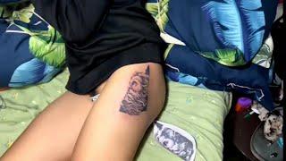 TATTOO PAHA CEWEK - KELIHATAN MISS V CEWEK CANTIK  tattoo on the girls thigh