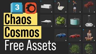 How to Use Chaos Cosmos Library and get Free Assets for Corona Render