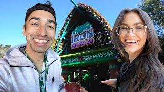 Busch Gardens Tampa Kristas FIRST TIME NEW Rollercoaster Phoenix Rising EMPTY Park & Christmas