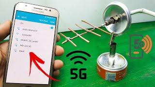 كيف تصنع انتينا قوي جدا يستقبل اشارة ويفي بعيدة للهاتف digital antenna wifi 5g