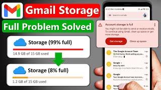 Gmail storage full not receiving emails  Google storage full problem  Gmail storage full ho gya