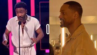 Will Smith Reacts To Donald Glovers BET Awards Joke