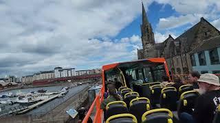 St Andrew Square to Ocean Terminal - Britannia Hop On - Hop Off Bus Tour Part 1 Edinburgh Scotland