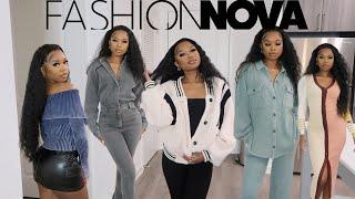 HUGE TRENDY FALL TRY ON HAUL  FASHION NOVA