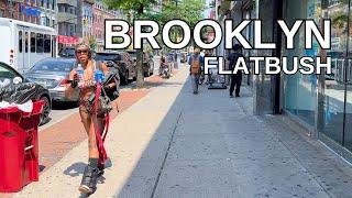 NEW YORK CITY Walking Tour 4K - BROOKLYN - FLATBUSH