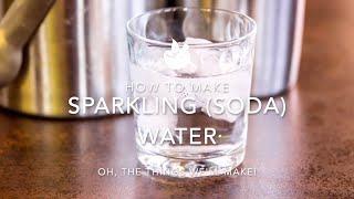 How to make sparkling water aka. soda water or seltzer in a soda siphon