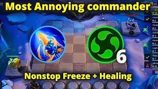 NONSTOP FREEZE HEAL STUN ARMOUR ANNOYING META COMBO  MLBB MAGIC CHESS BEST SYNERGY COMBO TERKUAT