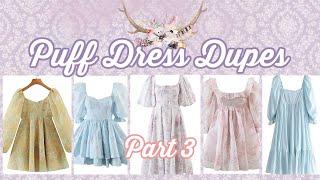 Unboxing and Try-on Aliexpress Puff Dress Dupes Part 3