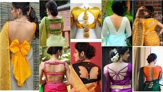 Very beautiful blouse design Backneck images  Viral blouse back neckcollections#trendingblouse