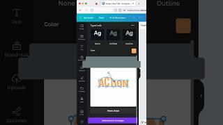 Texte verformen in Canva Die Typecraft-App ist eine Hammer Erweiterung innerhalb von Canva 