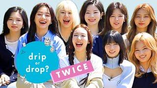 Kpop Girl Group TWICE Reacts to Wild Fashion Trends  Drip or Drop?  Cosmopolitan