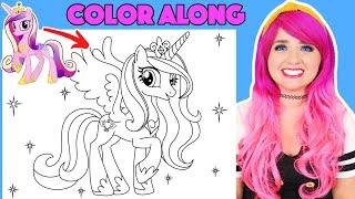 Color Princess Cadance My Little Pony Along With Me  COLOR ALONG WITH KIMMI