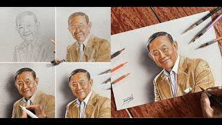 Ber Months na po The Christmas pinoy icon Jose Marie Chan realistic Drawing 3dart #drawing #art