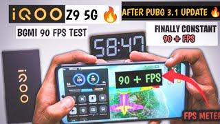 IQOO Z9 5G PUBG TEST AFTER 3.1 UPDATE WITH FPS METER  GRAPHICS  BATTERY  HEATING