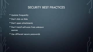 Security - How to protect your systems and data Part 1