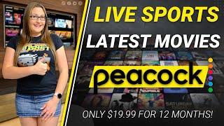  DONT MISS THIS  Get PEACOCK TV for Less Than $20 a Year