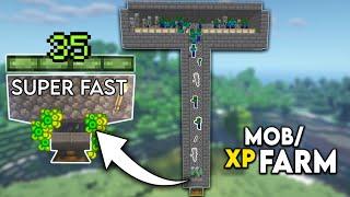 Minecraft EASY MOB XP FARM TUTORIAL 1.19 Without Mob Spawner