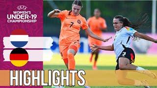 Netherlands vs Germany UEFA Womens Championship u19 Highlights  15 July 2024