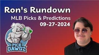 MLB Picks & Predictions Today 92724  Rons Rundown