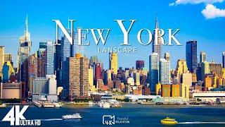 FLYING OVER NEW YORK 4K UHD - Relaxing Music With Beautiful Natural Landscape 4K Video Ultra HD